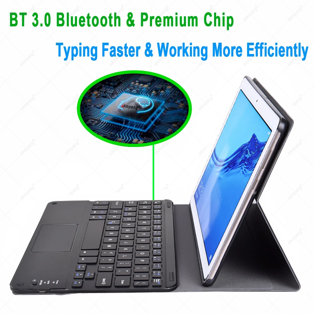 Чехол для сенсорной клавиатуры Huawei Mediapad M5 lite 10 Pro T5 1 M6 8 MatePad 4 T10s Bluetooth Русская