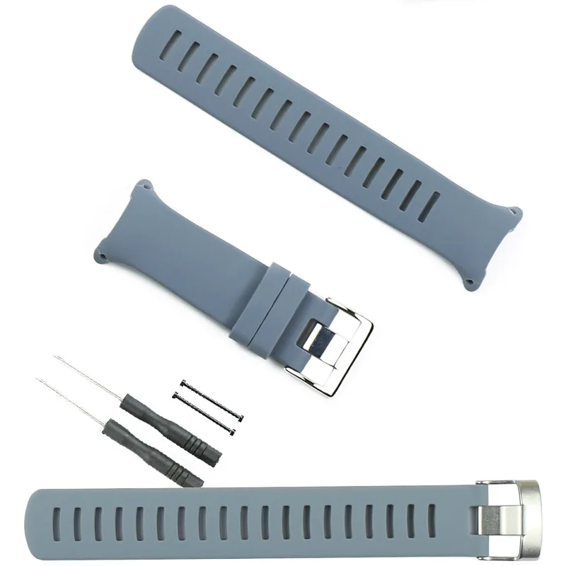 

Unisex Sports Waterproof Soft Rubber Strap For SUUNTO D4i NOVO Diving Silicone Strap Replacement Watchband Watch Accessories