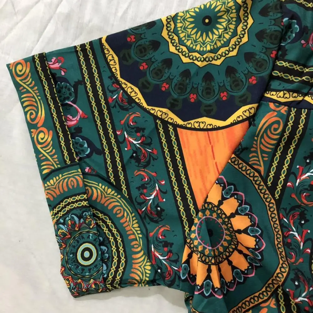 Рубашка мужская летняя с геометрическим принтом пуловер коротким рукавом и