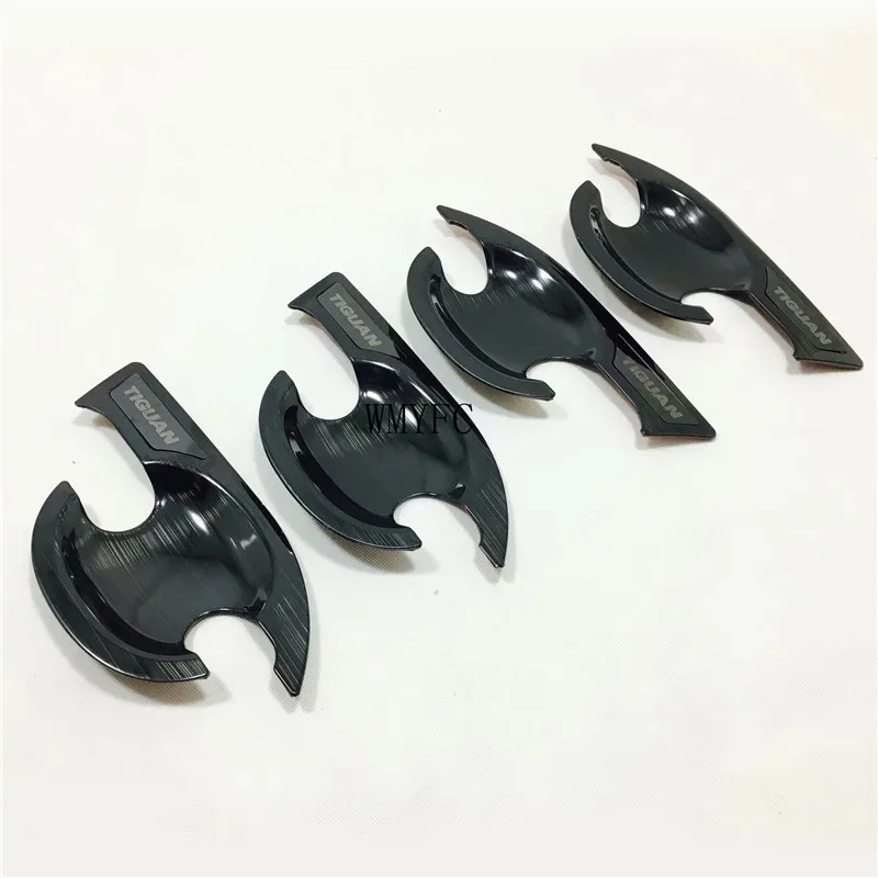 

Stainless Steel Door Handle Bowl Side Door Bowl Protector Trim Sticker Car Styling Accessories For Volkswagen Tiguan 2010-2015