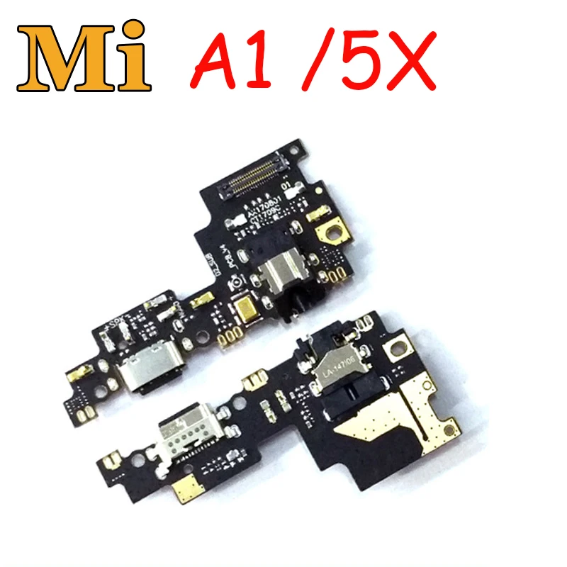 Шлейф с разъемом зарядного порта для Xiaomi Mi A1 5X аудиоразъемом наушников |