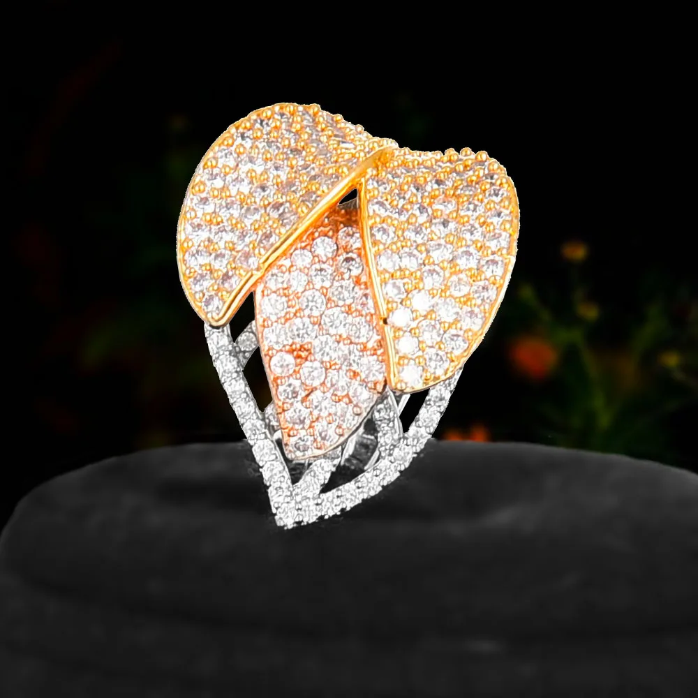 Нигерийский Свадебный Набор Элегантный листьев перо ожерелье браслет серьги