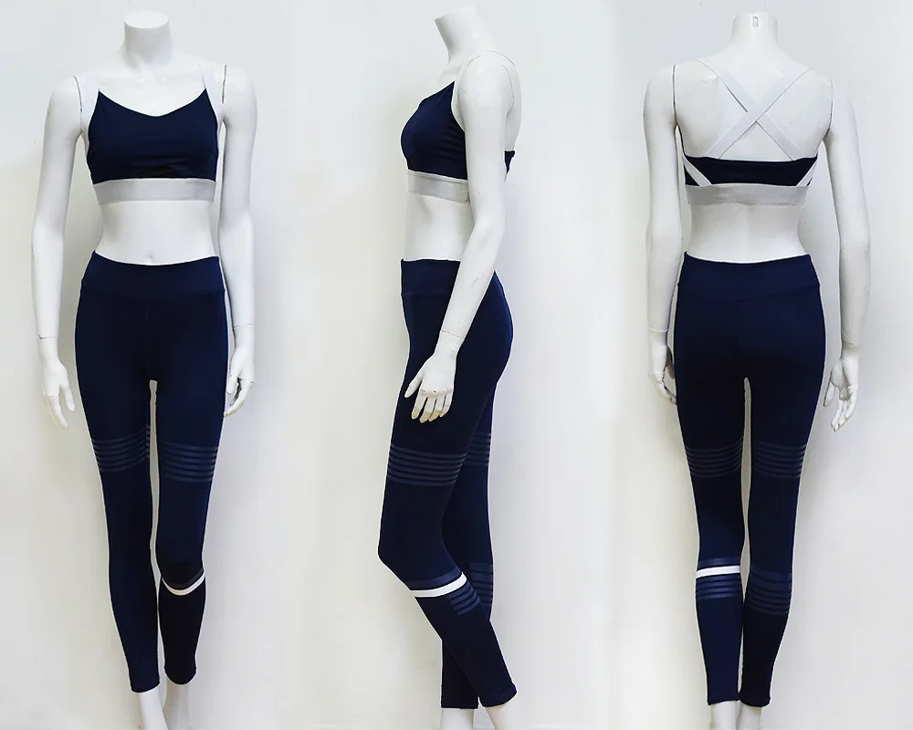 Комплект для йоги из 2 предметов одежда тренировок женщин комбинезон фитнеса