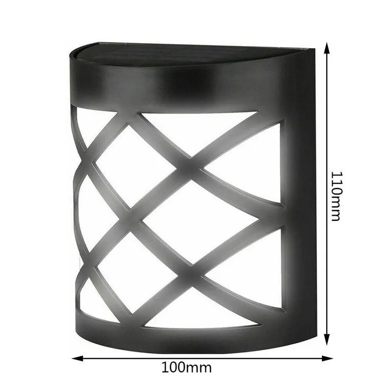 

Waterproof Rating IP65 Solar Energy Wall Light Landscape Fence Yard Lamp Solar Powered Wall Mount LED Light Outdoor