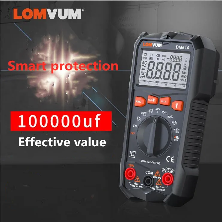 MIntelligent измеритель напряжения противоожога цифровой прецизионный мультиметр NCV