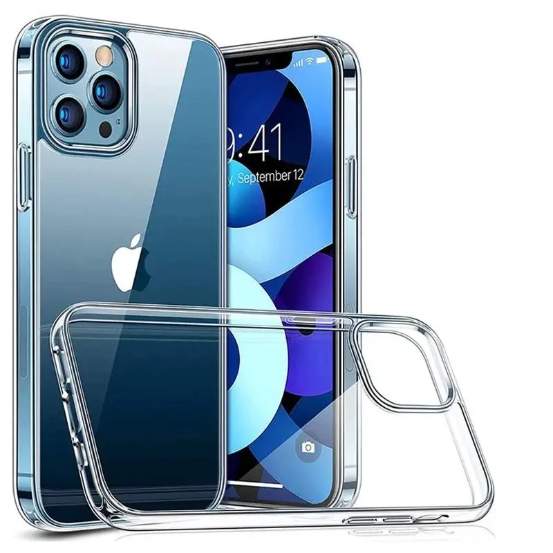 

OEM Custom Crystal Clear Phone Case for iphone 13 Pro Max Soft TPU Transparent Clear case for iphone 12 11 XR