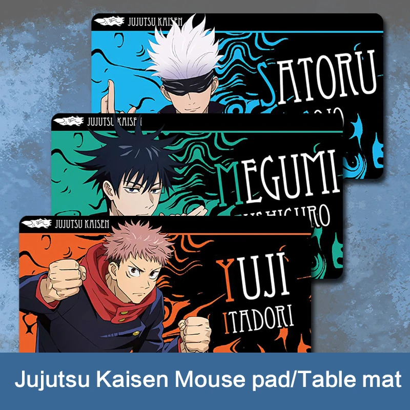 

High Quality 70x40/30x25cm Jujutsu Kaisen Mouse pad Yuji Itadori Props Locking Edge Table mat Game Large Mouse Pad Keyboards Mat