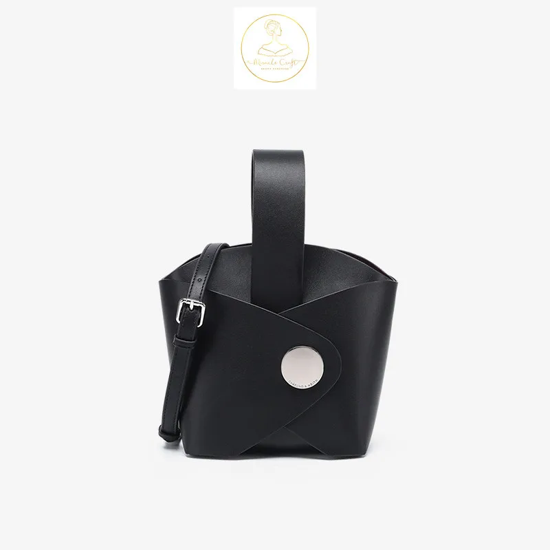 Весна 2020 Новый стиль Женская сумка ведро Ретро композитная через плечо|Сумки с