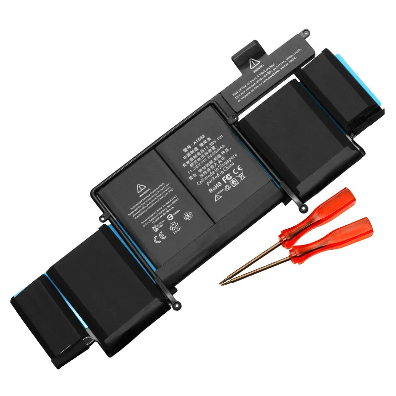 Apexway 11.36V 6600 mAh Laptop Battery A1582 for Apple MacBook Pro 13" Retina A1502 2015 year With Tools Screwdriver | Компьютеры и