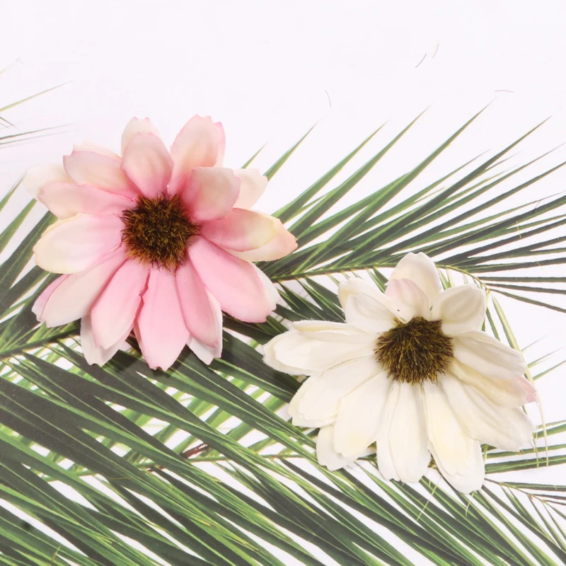 10 шт./лот 6 см Искусственный цветок ромашки в стиле ретро свадебное украшение