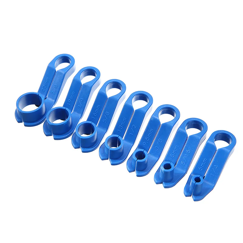 

7pcs/set 1/4" 5/16" 3/8" 1/2" 5/8" 3/4" 7/8" Car A/C Fuel Line Disconnect Tool Angled Quick Disconnect Tools Parts