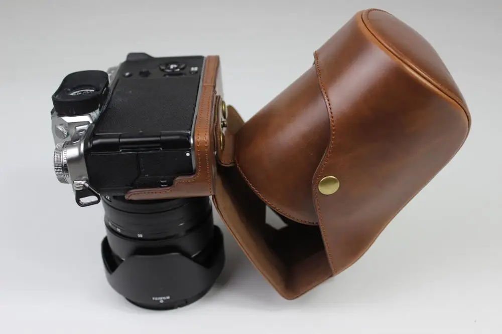 

PU Leather Case Protective Cover For Fujifilm Fuji X-T4 XT4 Camera Bag Shoulder Strap Battery Opening