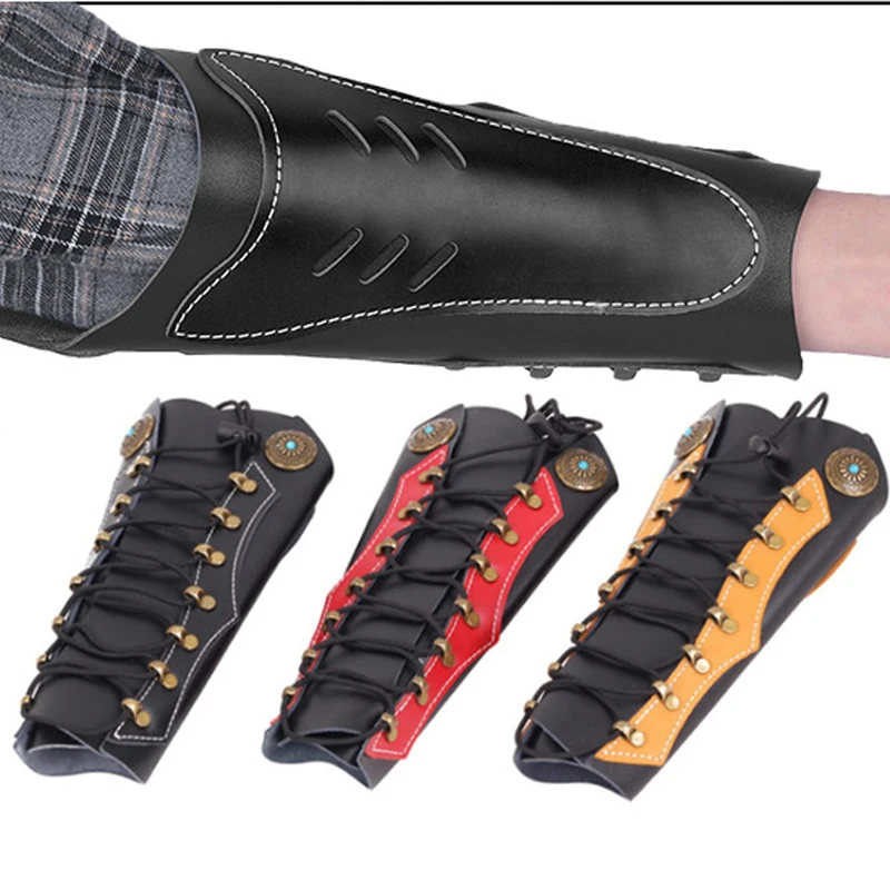 

New High Quality Leather Arm Guard Adjustable Bow Arm Protector Shooting Hunting Archery Accessories