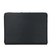 customized classic epi pu leather laptop sleeve bag for macbook 13 travel computer pouch unisex protective sleeve cover for mac