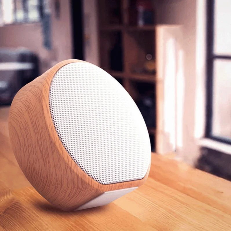 

Wood-print Wireless Bluetooth Speaker Outdoor Sports TF Card Radio Speaker
