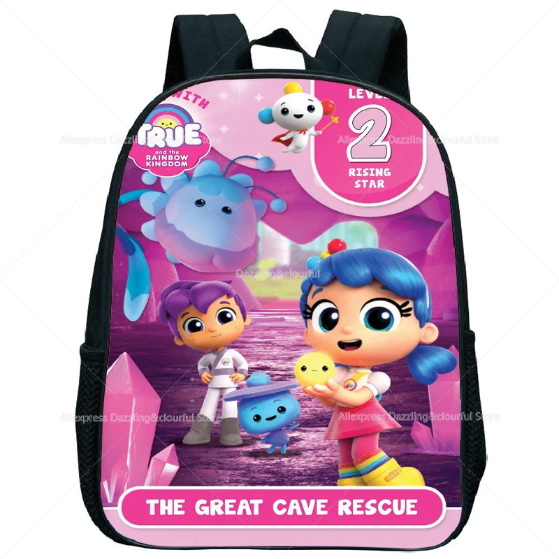 

True and the Rainbow Kingdom Kindergarten Backpack for Girls Cute Waterproof Bag Lightweight Kids Back To School Bookbag Gift