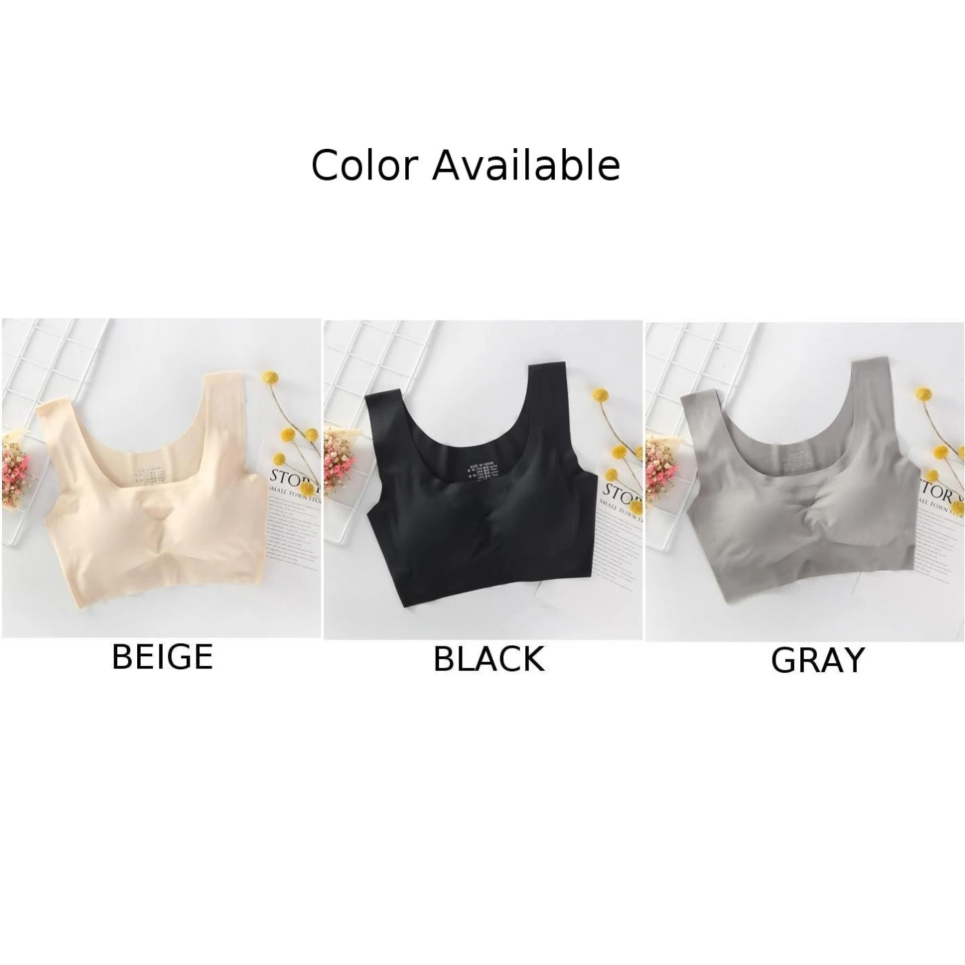 

Seamless Bra Wire Free Brassiere Top Summer Thin Vintage Women's Underwear Sexy Intimates Womens Lingerie Underwear & Sleepwears