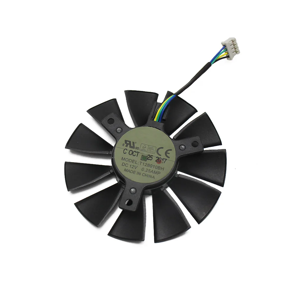 Кулер для ASUS STRIX GTX1060 GTX960 GTX950 вентилятор графической карты T128010BH 75 мм DC 12 В 950 А