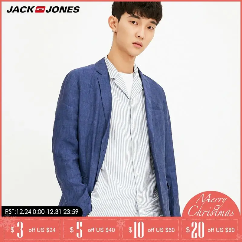 JackJones Новое мужское белье чистых тонов Блейзер | 218208509 Мужская одежда
