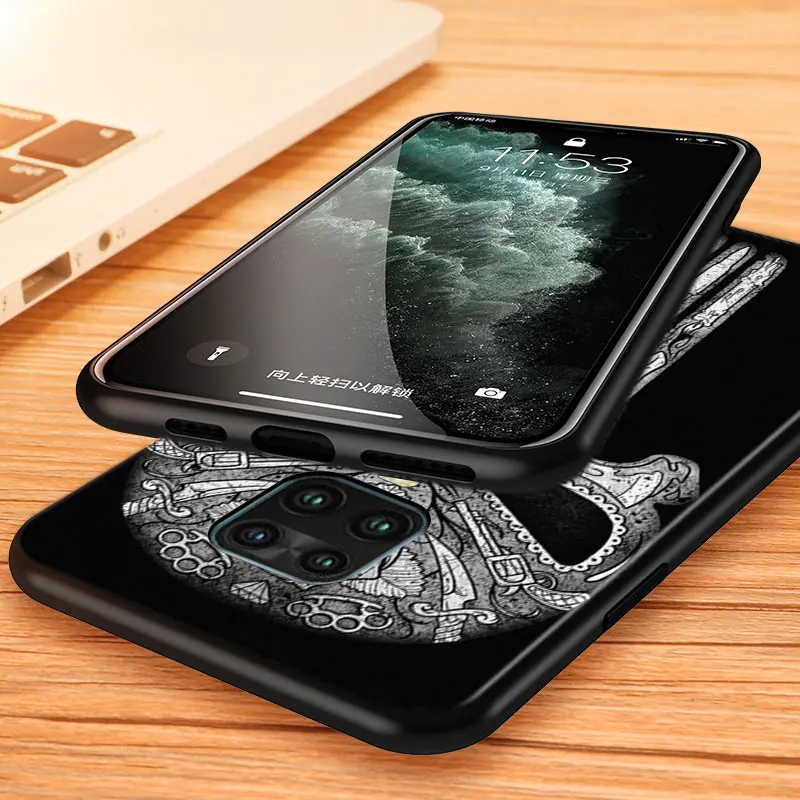 

Silicone Case cool skull For Xiaomi Redmi Note 9 9S Max 8T 8 7 6 5 Prime Pro 5A 4X 4 Soft Phone Case