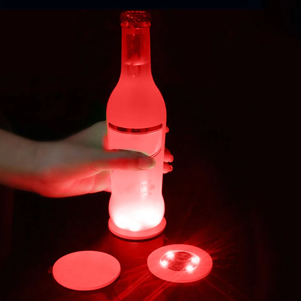 Светодиодные Подставки для винных бутылок 10 шт. стакан питья меняющий цвет 3