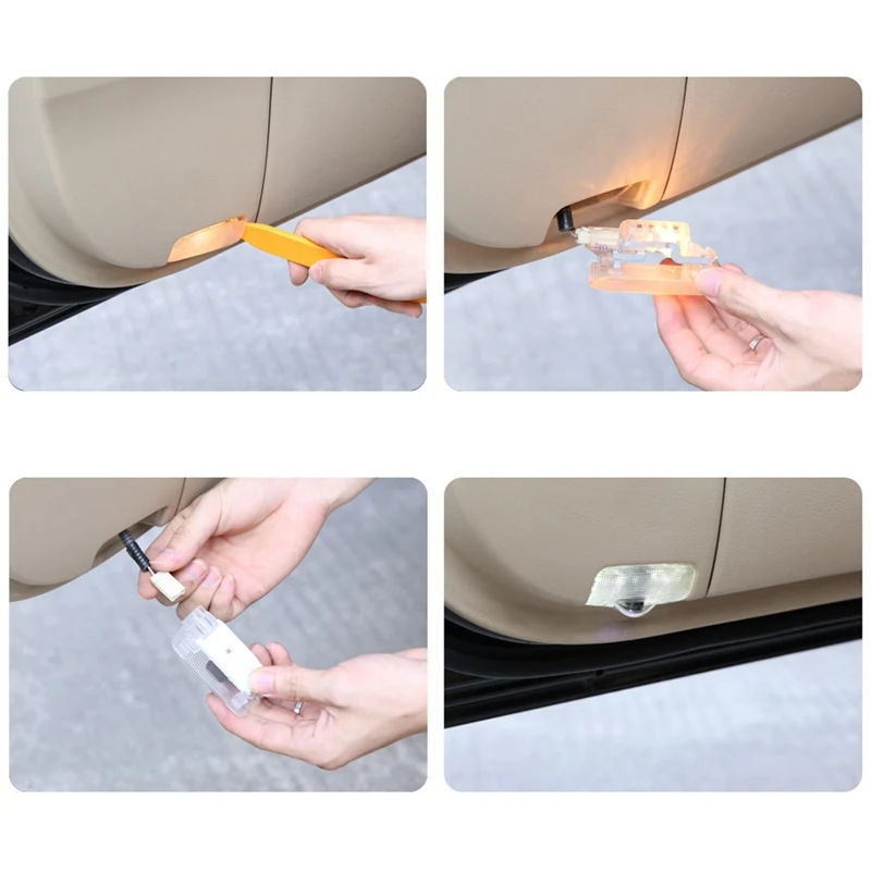 

New 2 x LED Logo Laser Door Courtesy Welcome Shadow Courtesy Light for Welcome Light Car Door LOGO Light Laser