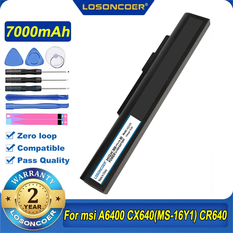 Ноутбук Батарея A32 A15 40036064 для msi A6400 CX640(MS 16Y1) CR640 Gigabyte Q2532N DNS 142750 153734 157296 A41 A42