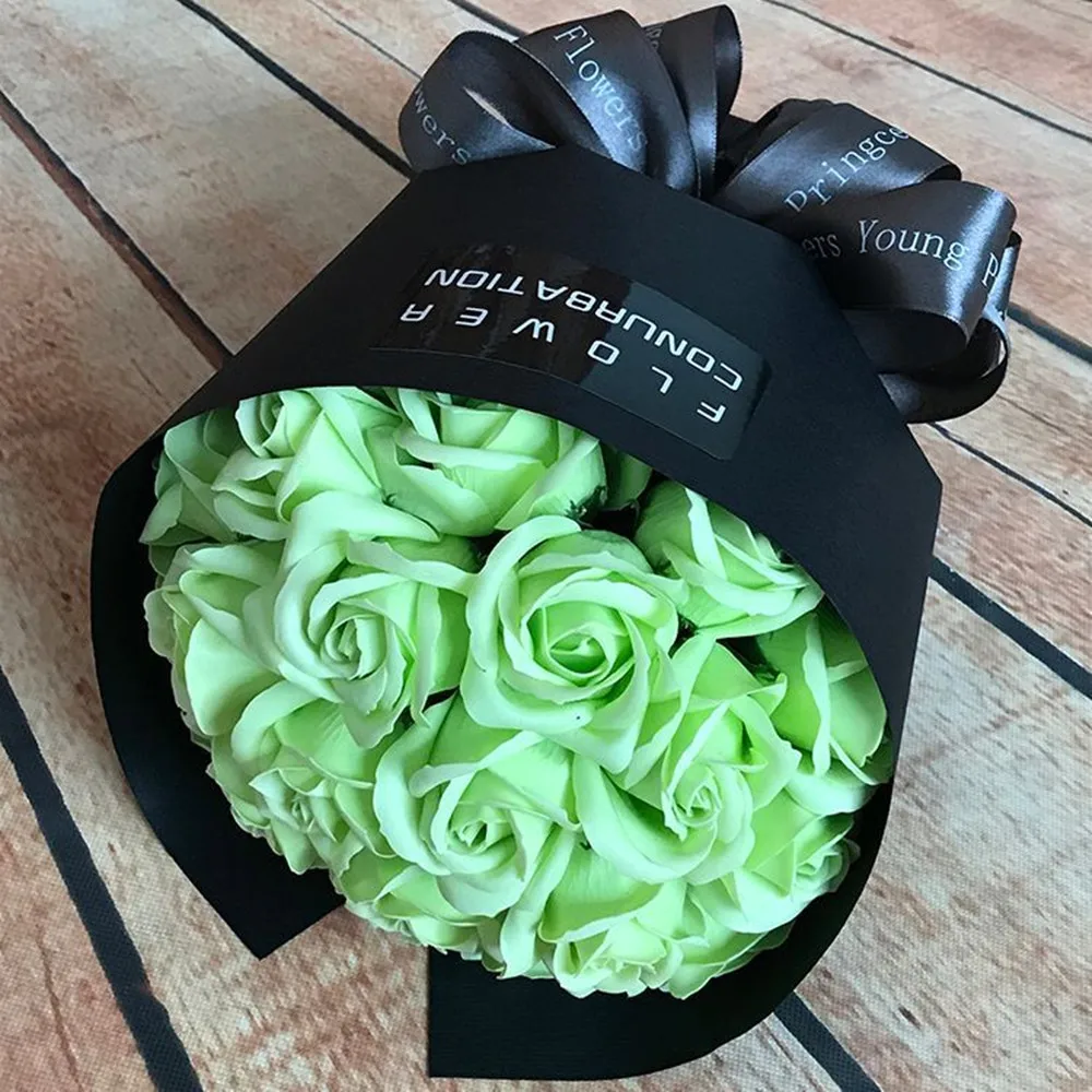 20 шт. мыльные цветы Роза ручной работы Корейская посылка букет цветов подарки на
