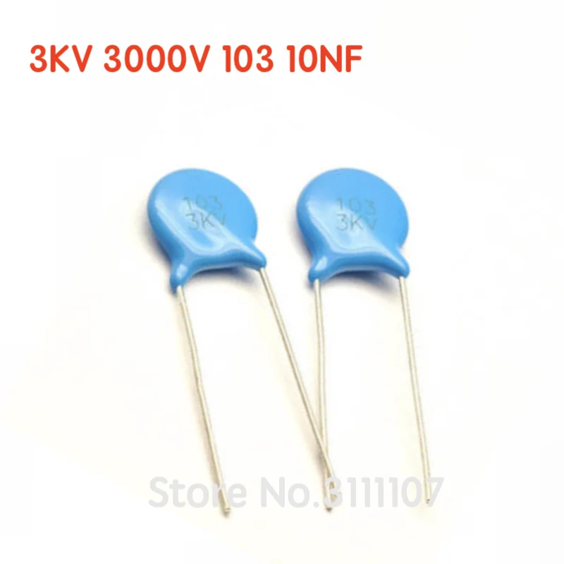 

20PCS/LOT 103 3KV 10NF High voltage Ceramic Capacitor Assorted kit Assortment Set 10nF 103 3KV