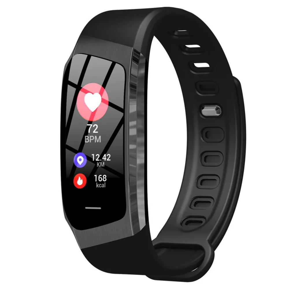 black black MODOSON Bluetooth умный Браслет E18 монитор сердечного ритма фитнес-трекер Smartband M3 Для samsung huawei Xiaomi Mi LG iphone - Цвет: black black