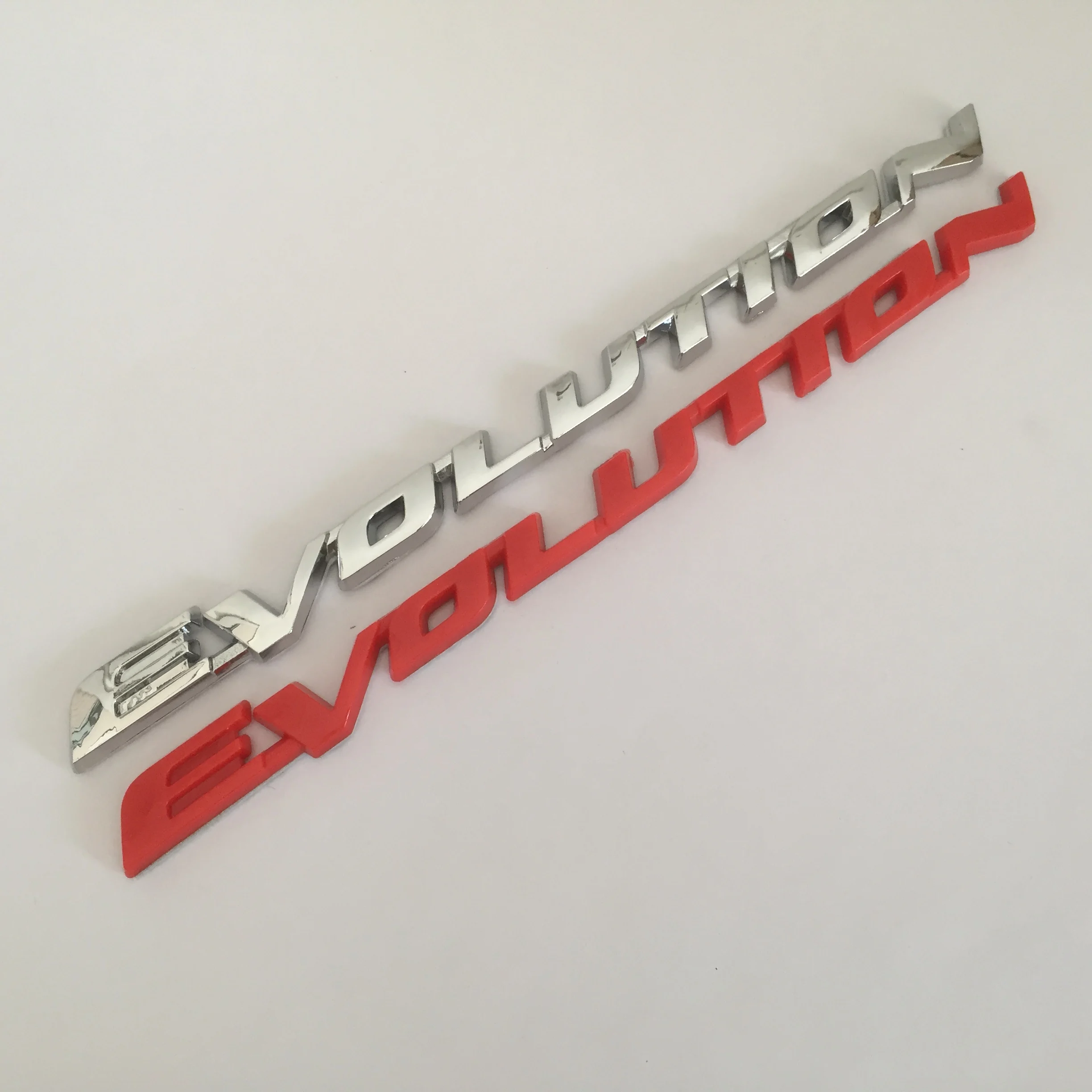 Фото 1 шт. 3D ABS Эволюция Автомобильная буква задняя фотоэмблема значок наклейка