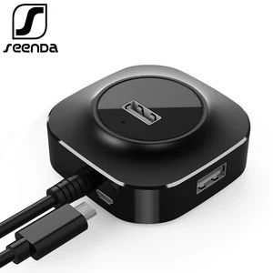 SeenDa usb-хаб 2,0 высокоскоростной 4 порта USB 2,0 концентратор разветвитель usb-хаб адаптер для Apple Macbook Air ноутбук ПК аксессуар для жестких дисков