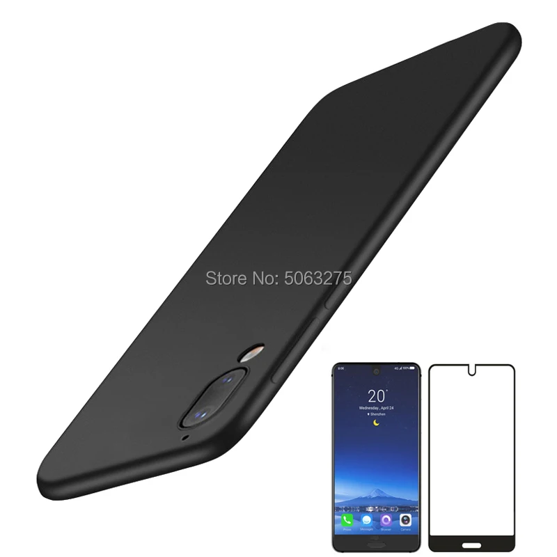 Мягкий чехол s SHARP AQUOS C10 S2 с полным закаленным стеклом для чехлы закаленное