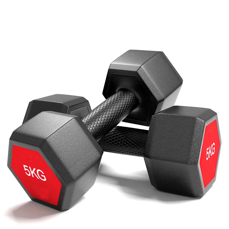

4/5/6/10/12/15/20KG Hexagonal Dumbbells Household Ftiness Equipment Exercise Arm Muscles