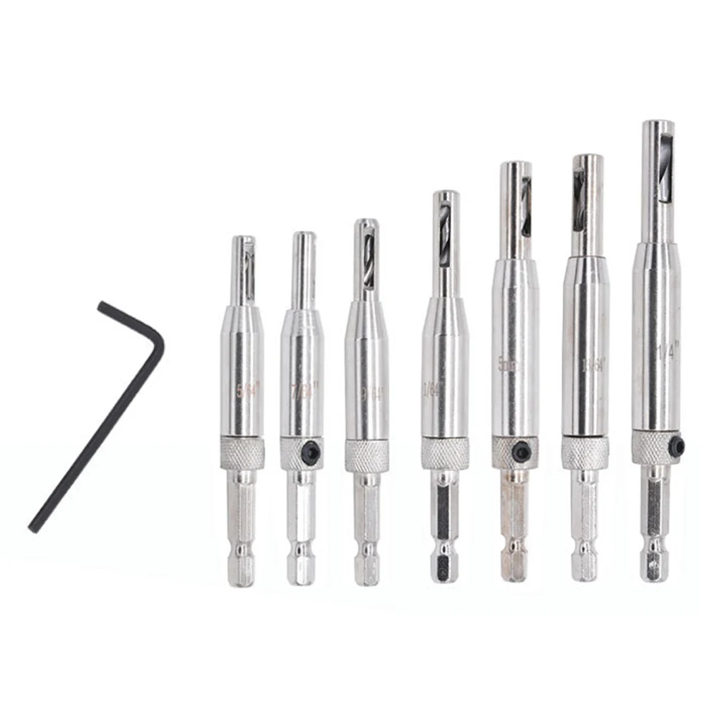 4/7/8/16Pcs High-speed Steel Self Centering Door Hinge Drill Bits Hole Punch Woodworking Tools | Инструменты