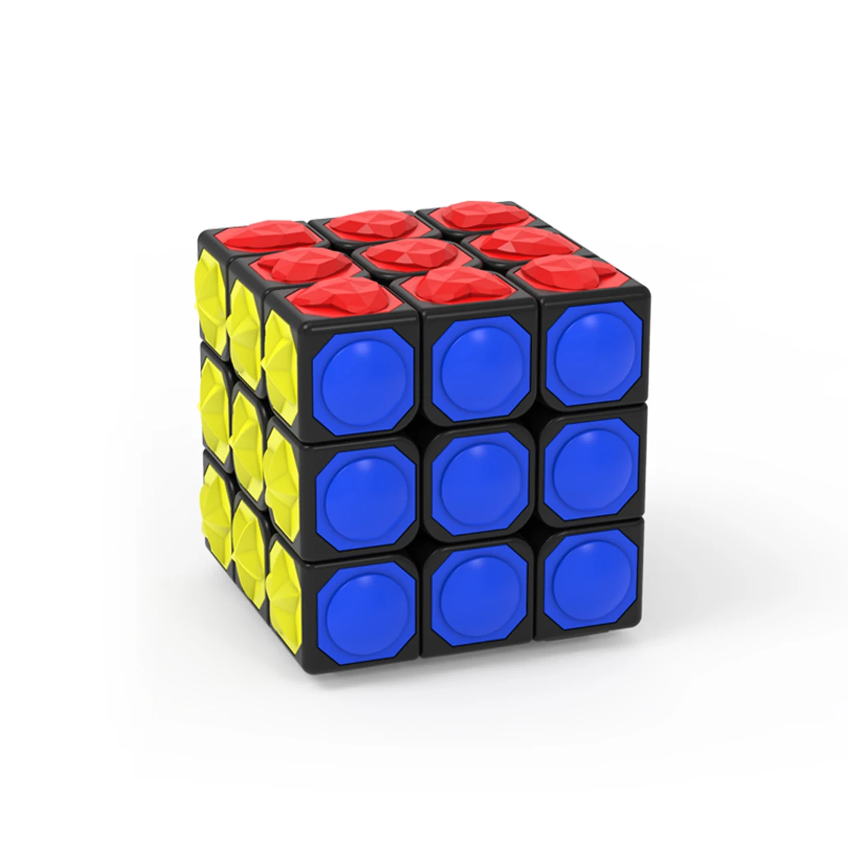 Волшебный куб YongJun YJ 3x3x3 игра пазл без наклеек на палец волшебный игрушка для