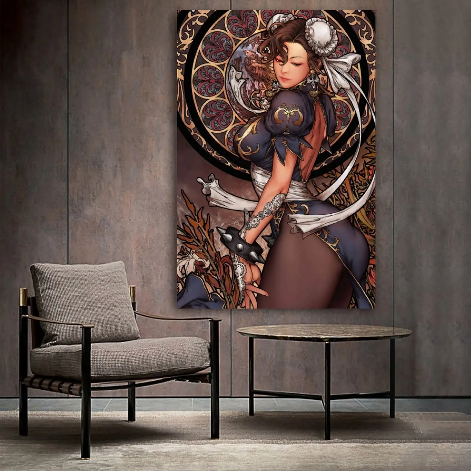 Художественные постеры ChunLi эстетичный домашний офис Настенный декор и