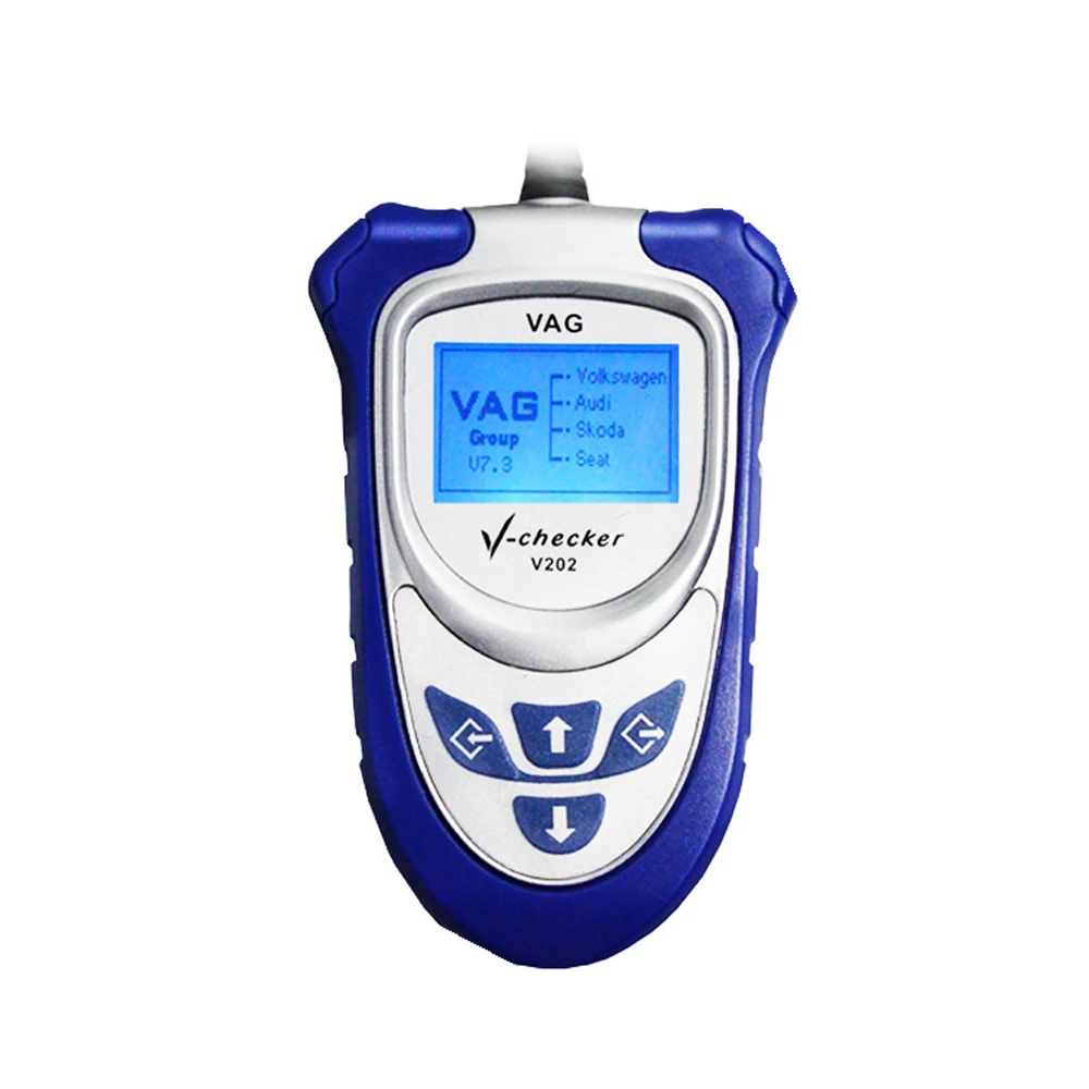 V-checker V202 VAG PRO Code Reader OBD2 Car Diagnostic Tools CAN BUS For VW/Seat/Skoda Audi Clear Fault Codes LCD Display |