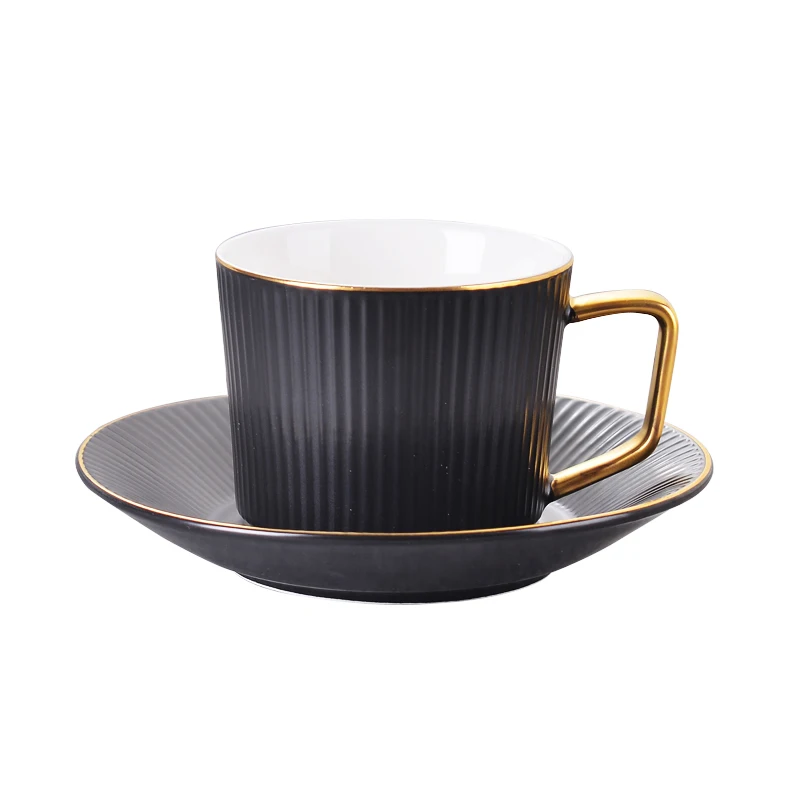 Керамическая кофейная чашка и блюдце в скандинавском стиле Европейский