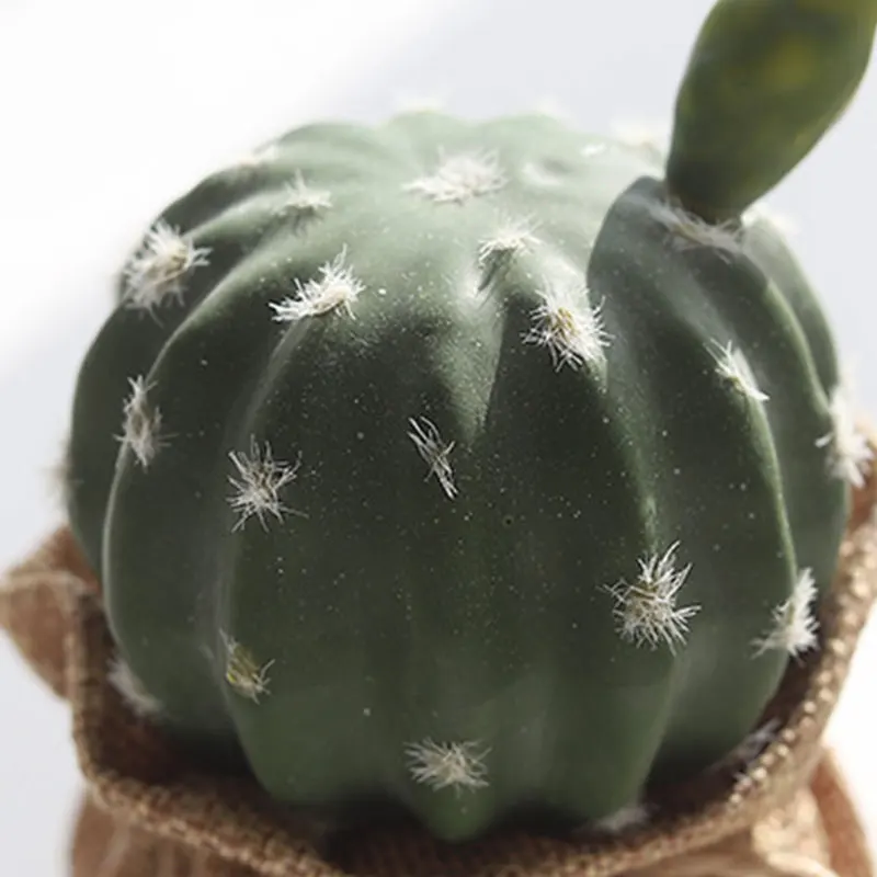 

Mini Green Cactus Artificial Ornaments Creative Decorative Table Potted Plants Love Cute Cactus Plant Office Garden Home Decor