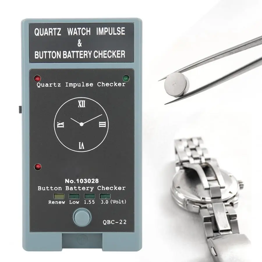 Портативный кнопочный батарейный метр тестер напряжения сотового тока