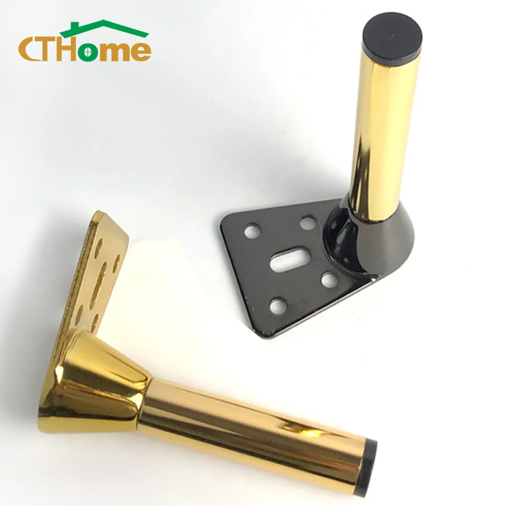 

4pcs Coffee Tables Legs Metal Furniture Leg for Increase Bed TV Cabinet Feet Support Cupboard Bathroom Replacement Foot Fittings