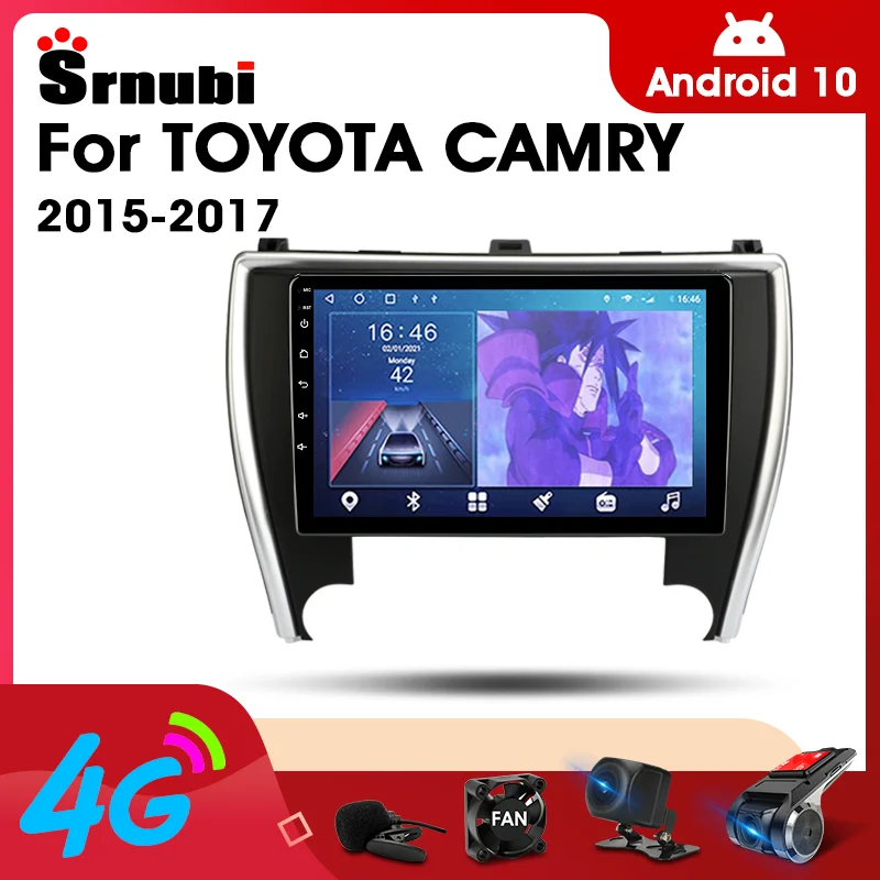 2 Din Android 10 Автомобильный плеер стерео аудио радио для Toyota Camry 2015 2078 мультимедийный