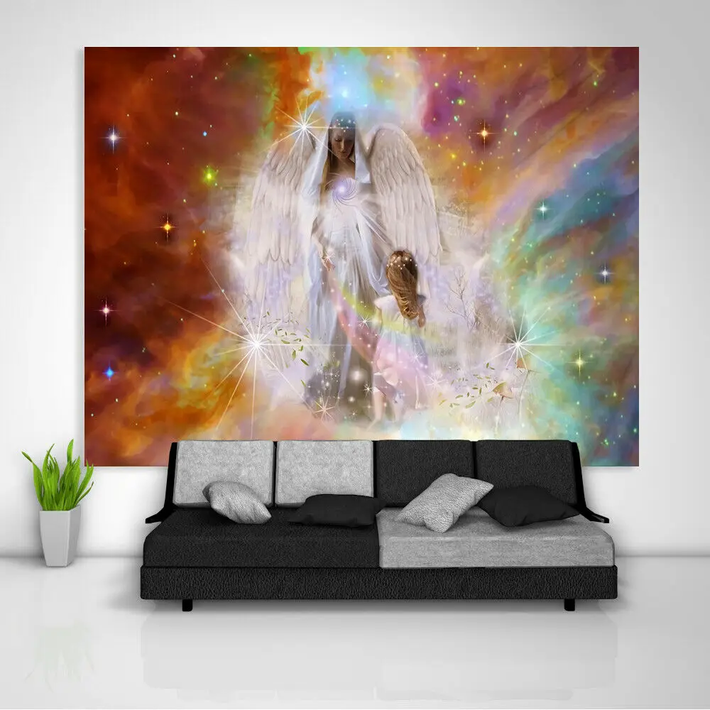 Гобелен FFO с ангелом мандала настенное украшение для дома Настенный Ковер