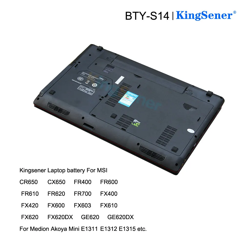 KingSener ноутбука Батарея для MSI BTY-S14 GE70 GE60 CR41 CX61 CR70 BTY-S15 CR650 CX650 FR400 FR600 FR610 FR620 FR700 FX420 FX600