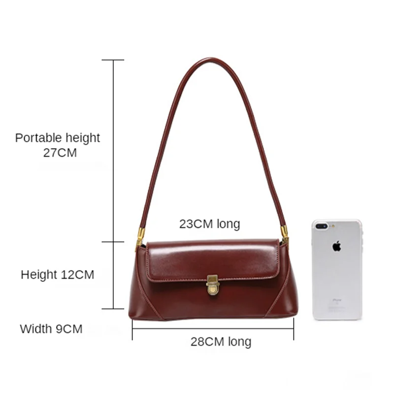 

Versatile One Shoulder Bag For Commuting Retro Club Bag Korean Fashion Underarm Bag Trendy Women's Bag Versatile Lady's Handbag