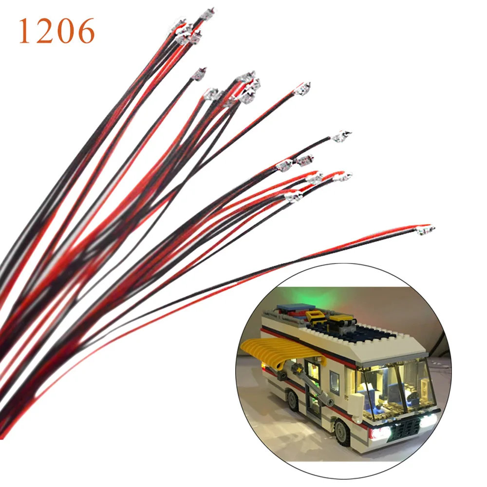 1206 SMD модель поезда HO N OO Масштаб предварительно припаянный micro litz проводной