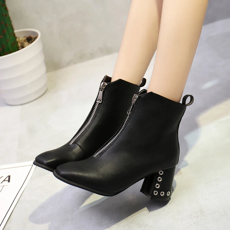 Lucyever/модные женские ботильоны из мягкой кожи Новинка 2019 года сезон осень-зима