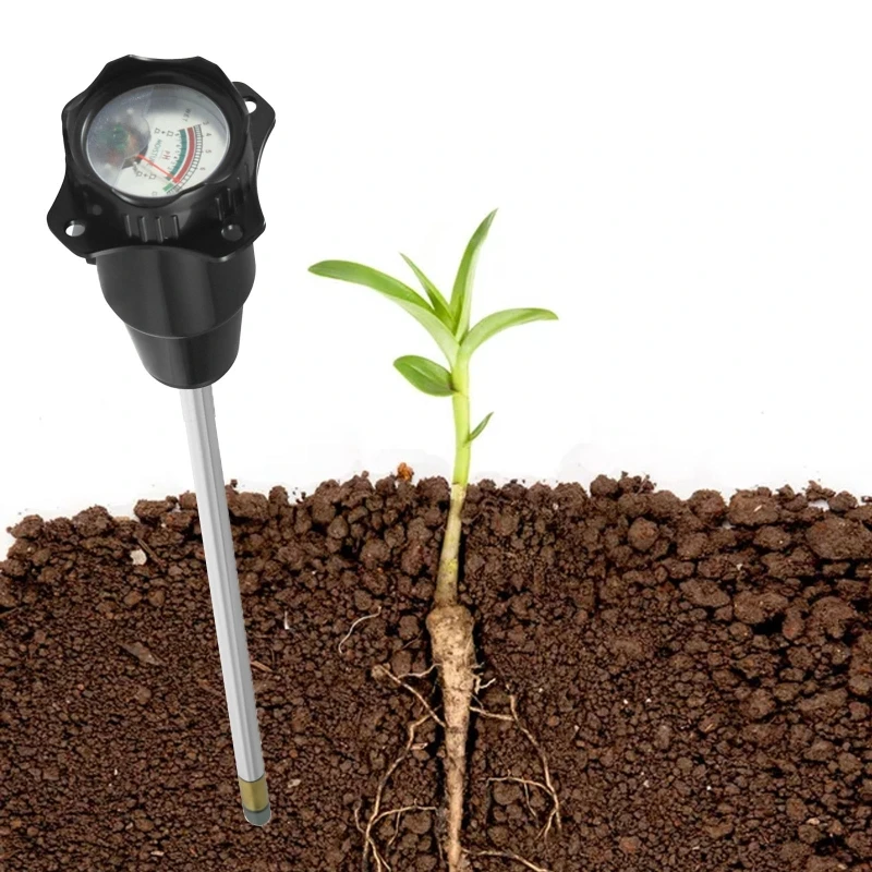 

Two-in-one Long Probe Type Soil Detector Soil Humidity/PH Value Detection Meter Soil Moisture Tester for Plant Garden