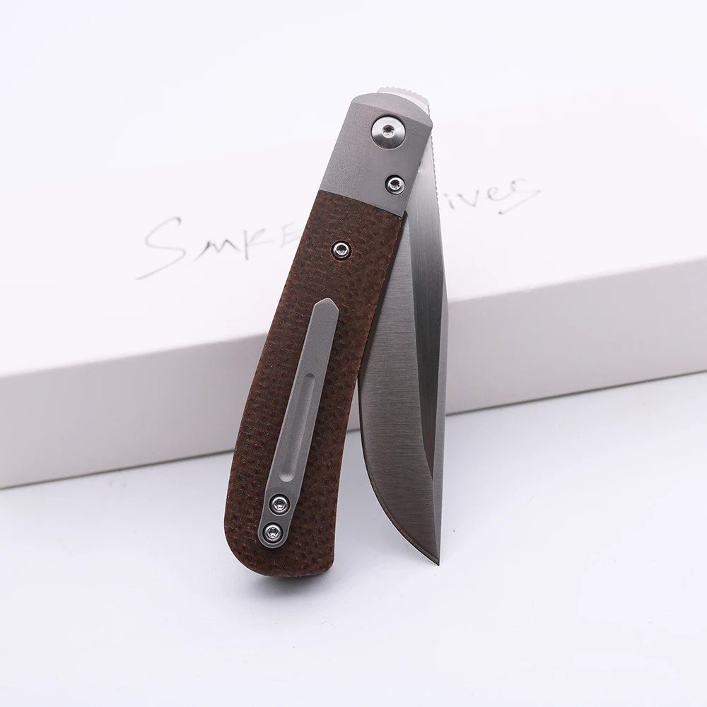 Быстрая доставка ножи SMKE охотничий складной нож с передней флиппером D2 лезвие